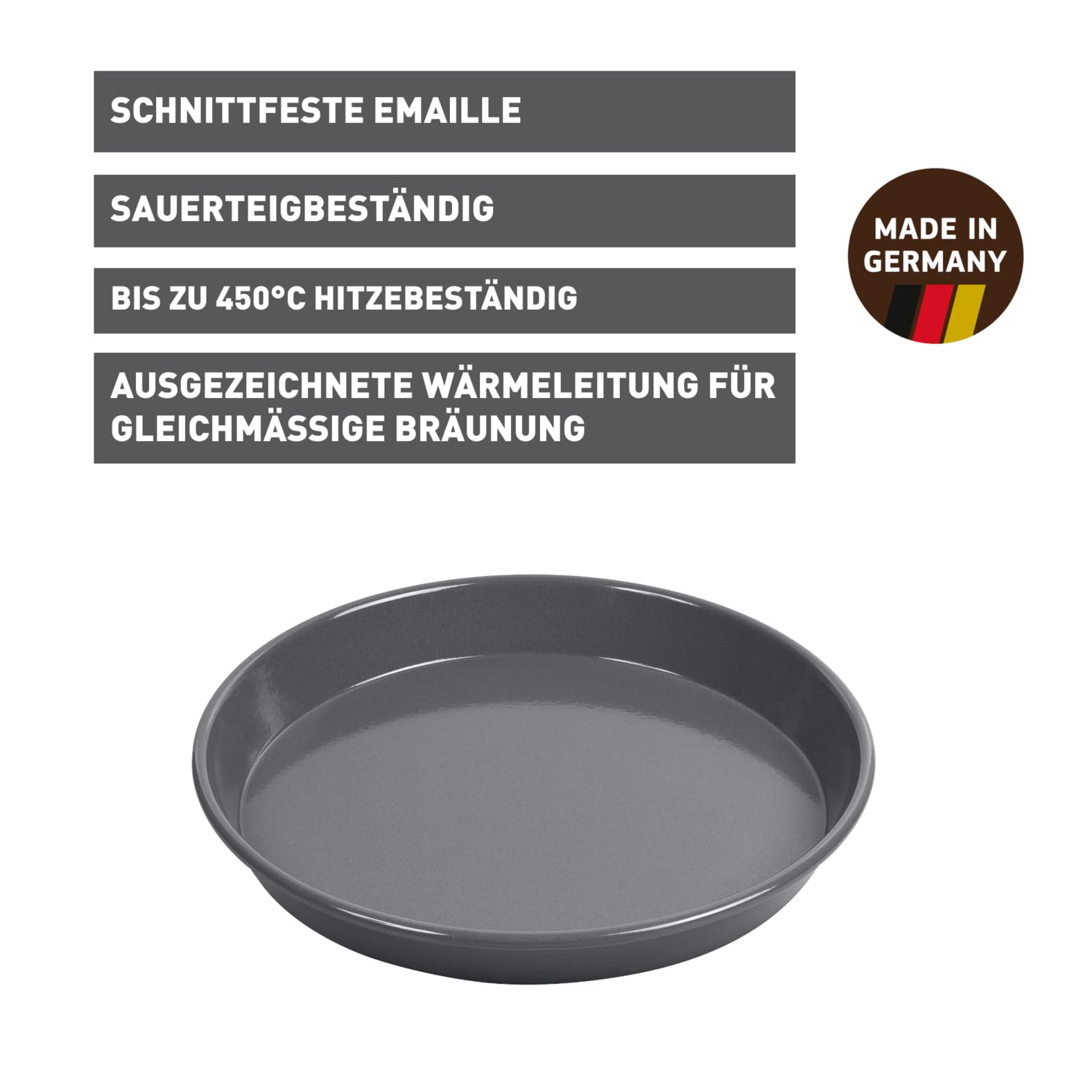 kaiser-la-forme-plus-backblech-rund-30-cm-emailleboden-antihaft image 2