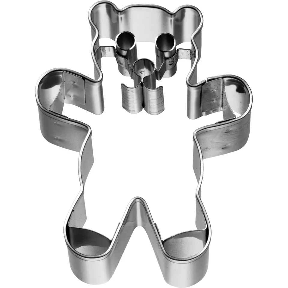 birkmann-ausstechform-teddyb-r-6-5-cm-edelstahl-mit-innenpr-gung image 1