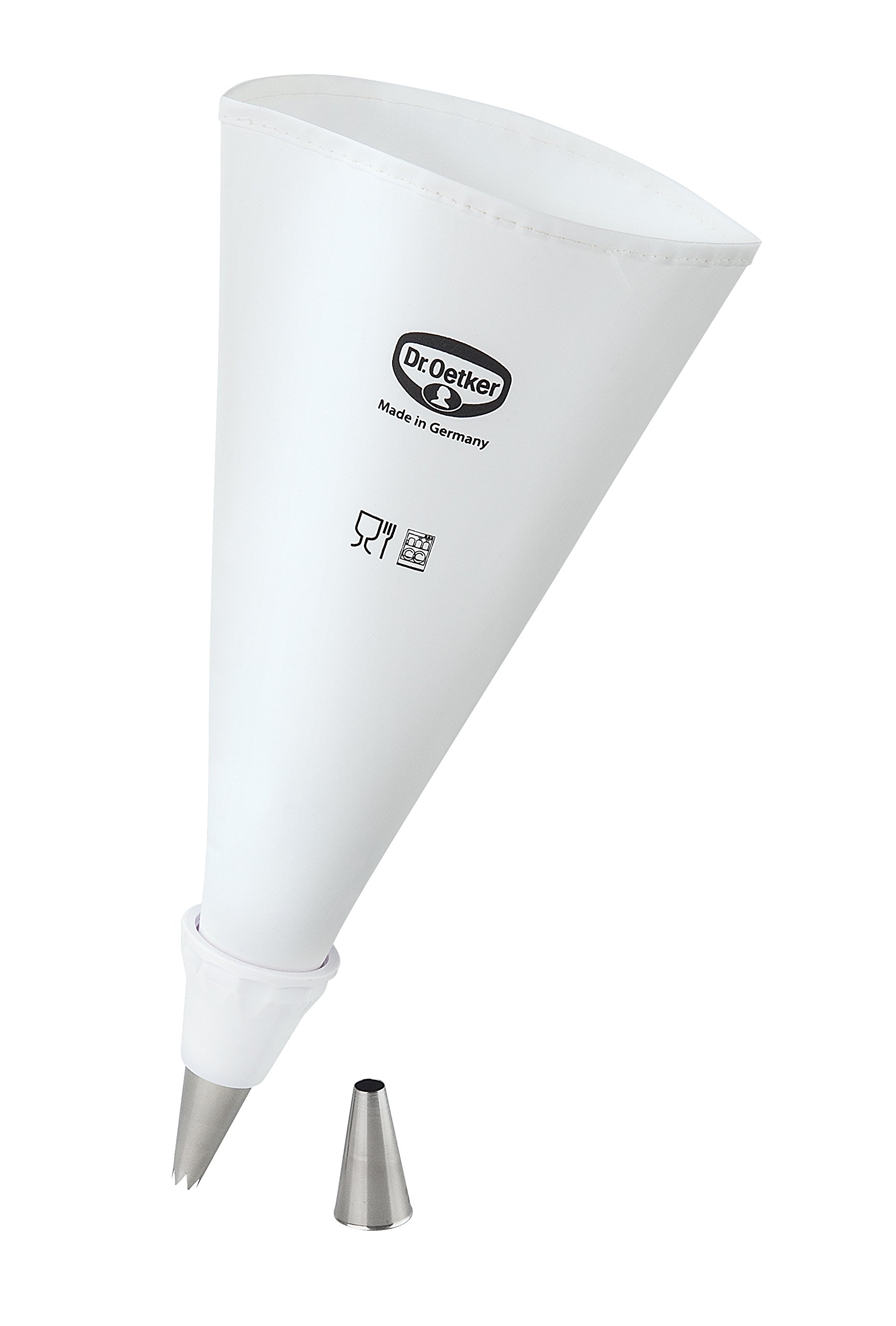dr-oetker-spritzbeutel-baumwolle-35-cm-mit-universaladapter-und-2-edelstahl-t-ll image 1