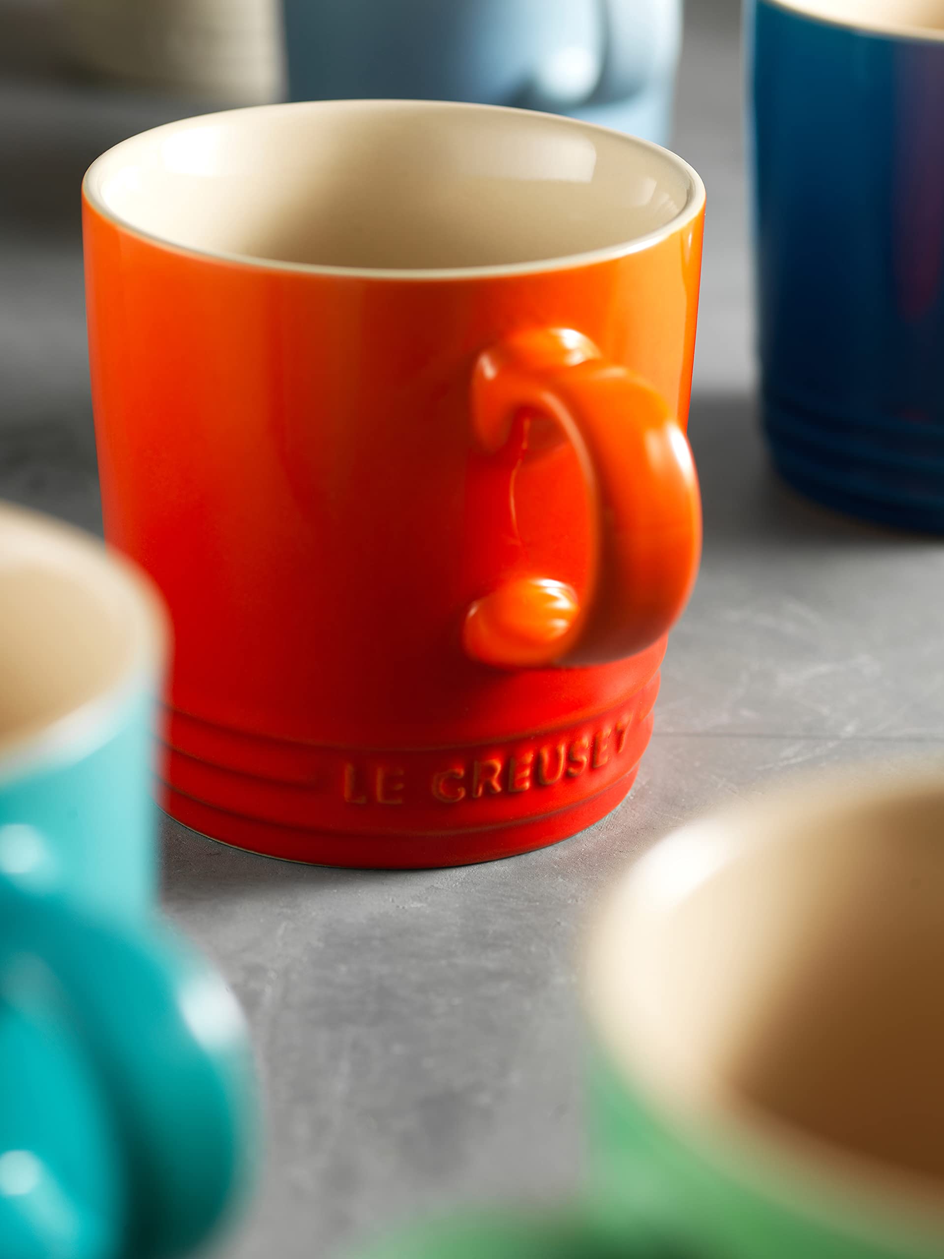 le-creuset-4er-set-becher-aus-steinzeug-350-ml-ofenrot image 2