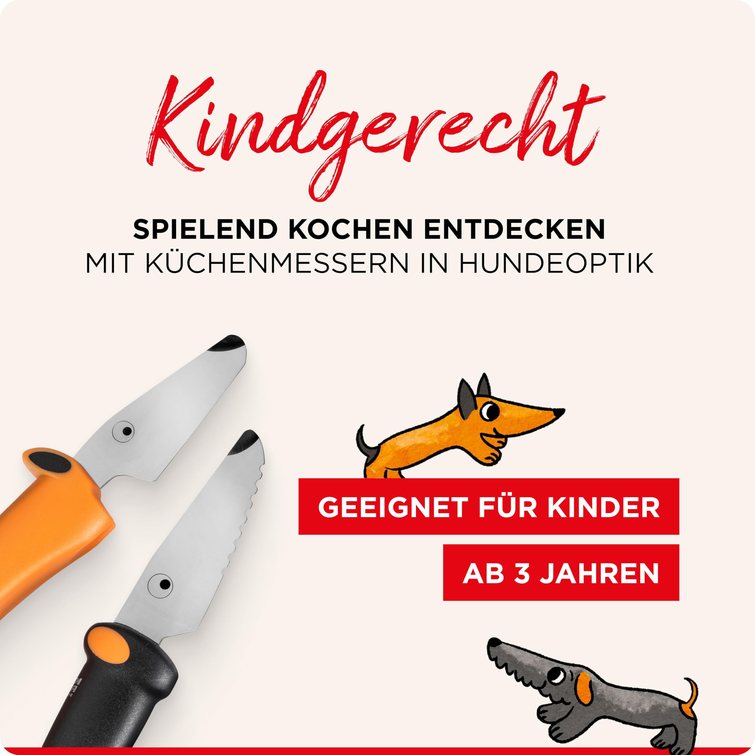 kuhn-rikon-kindermesser-set-ab-3-jahren-edelstahl-hunde-optik-2-teilig image 4