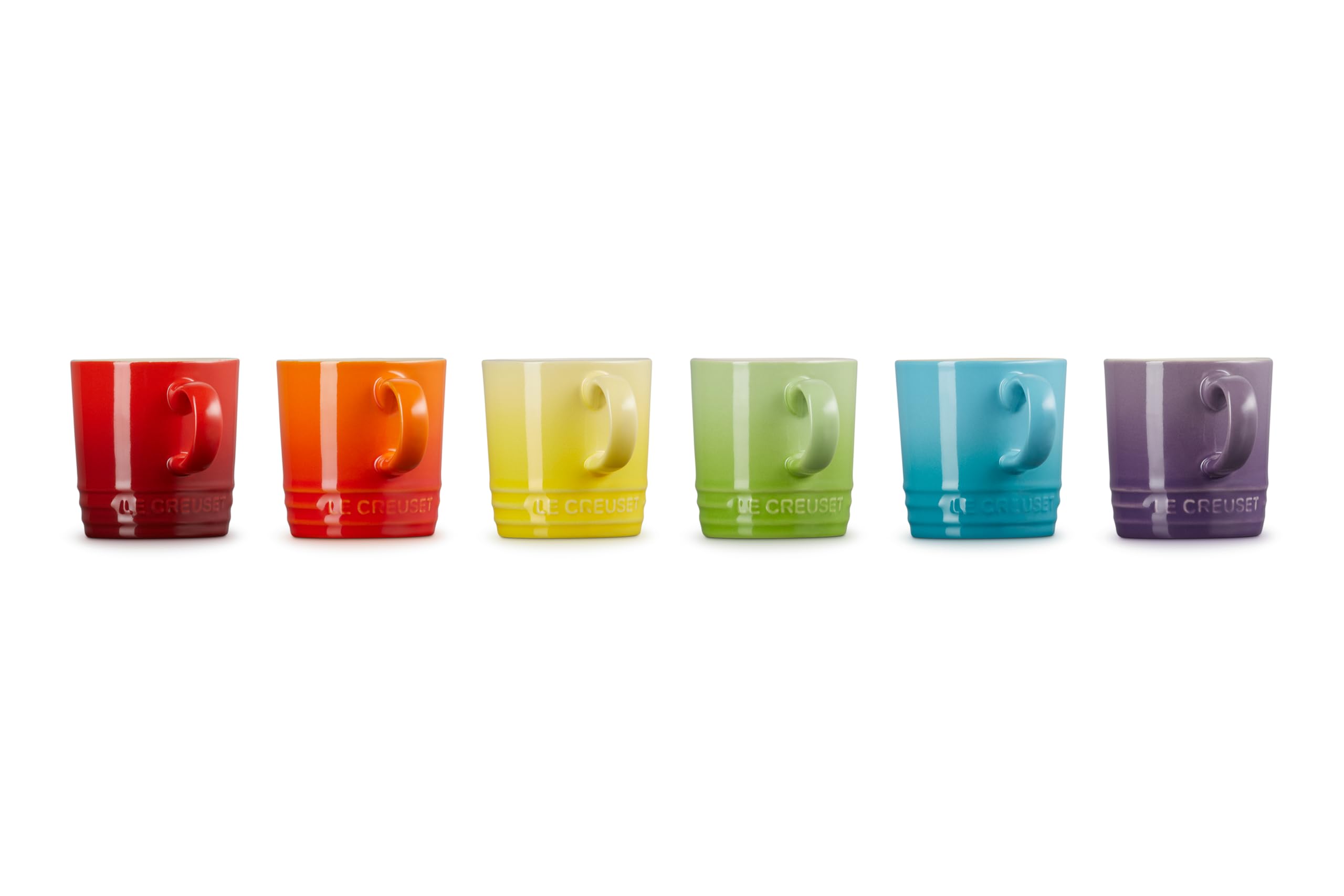 le-creuset-6er-set-espressotassen-steinzeug-100-ml-regenbogen image 3