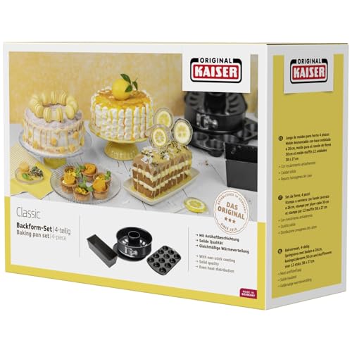 kaiser-classic-backformen-backset-4-teilig-springform-26cm-kastenform-muffinform image 6