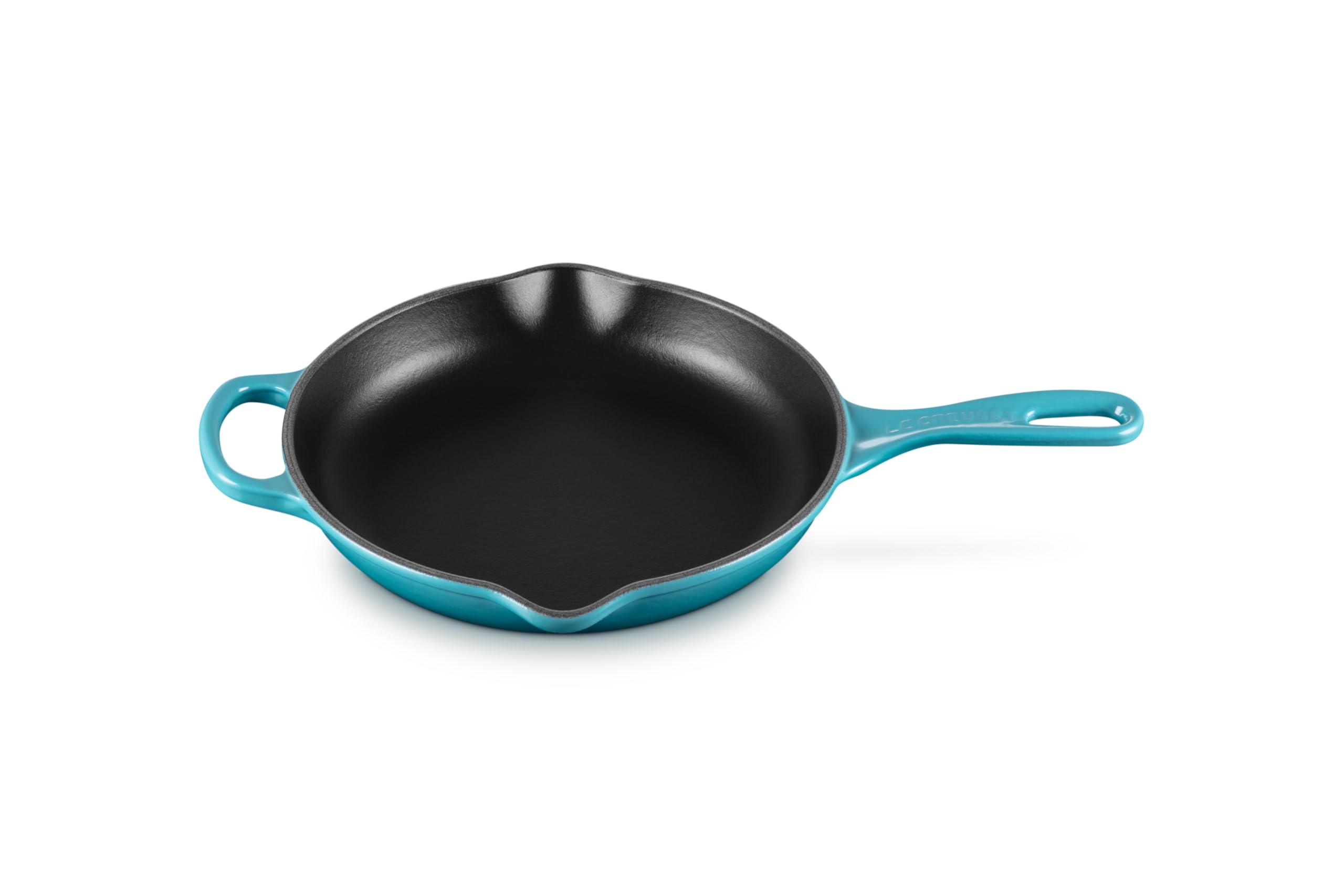 le-creuset-signature-gusseisen-brat-und-servierpfanne-rund-23-cm-karibik image 1