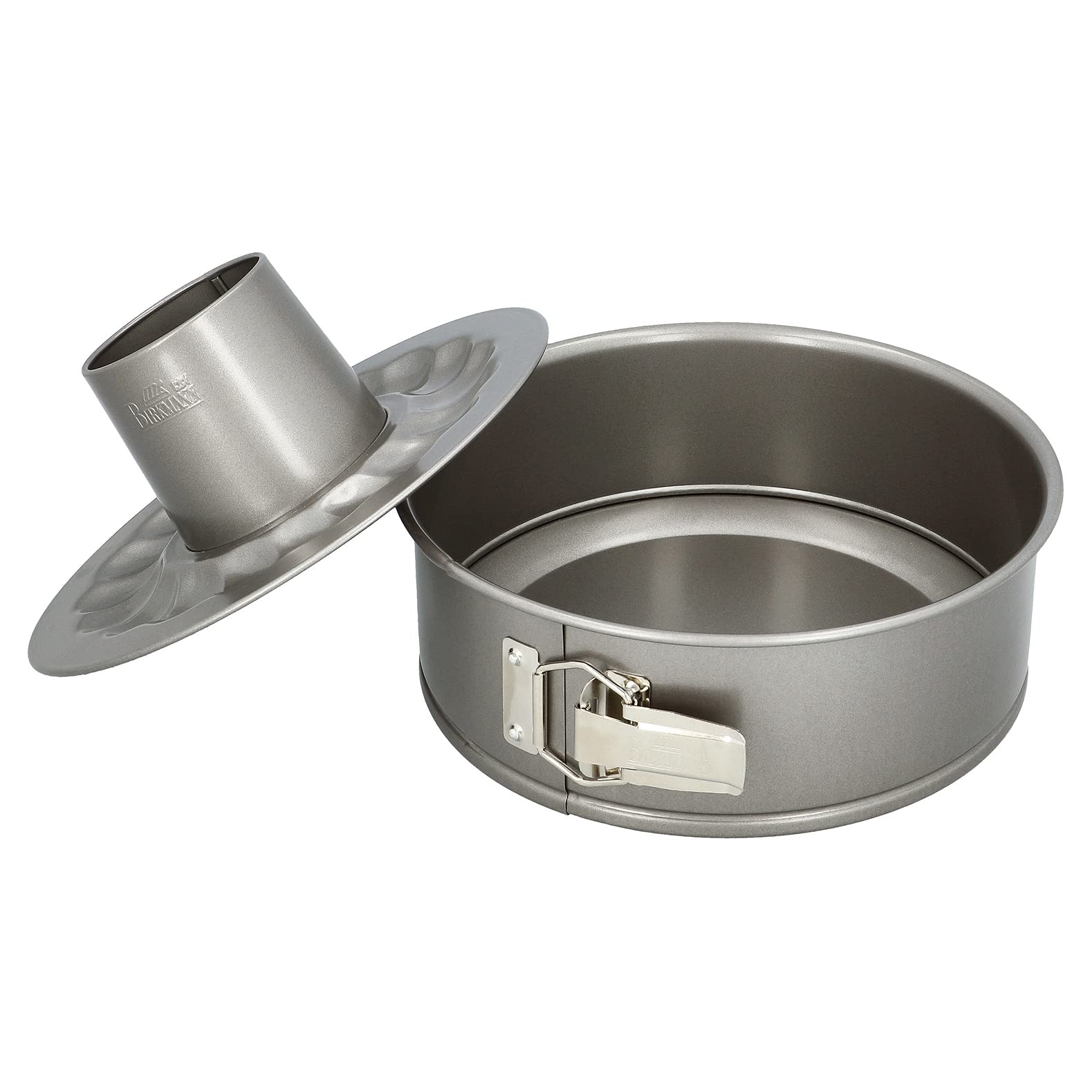 birkmann-baker-s-best-springform-24-cm-mit-flach-rohrboden-anthrazit-886216 image 1