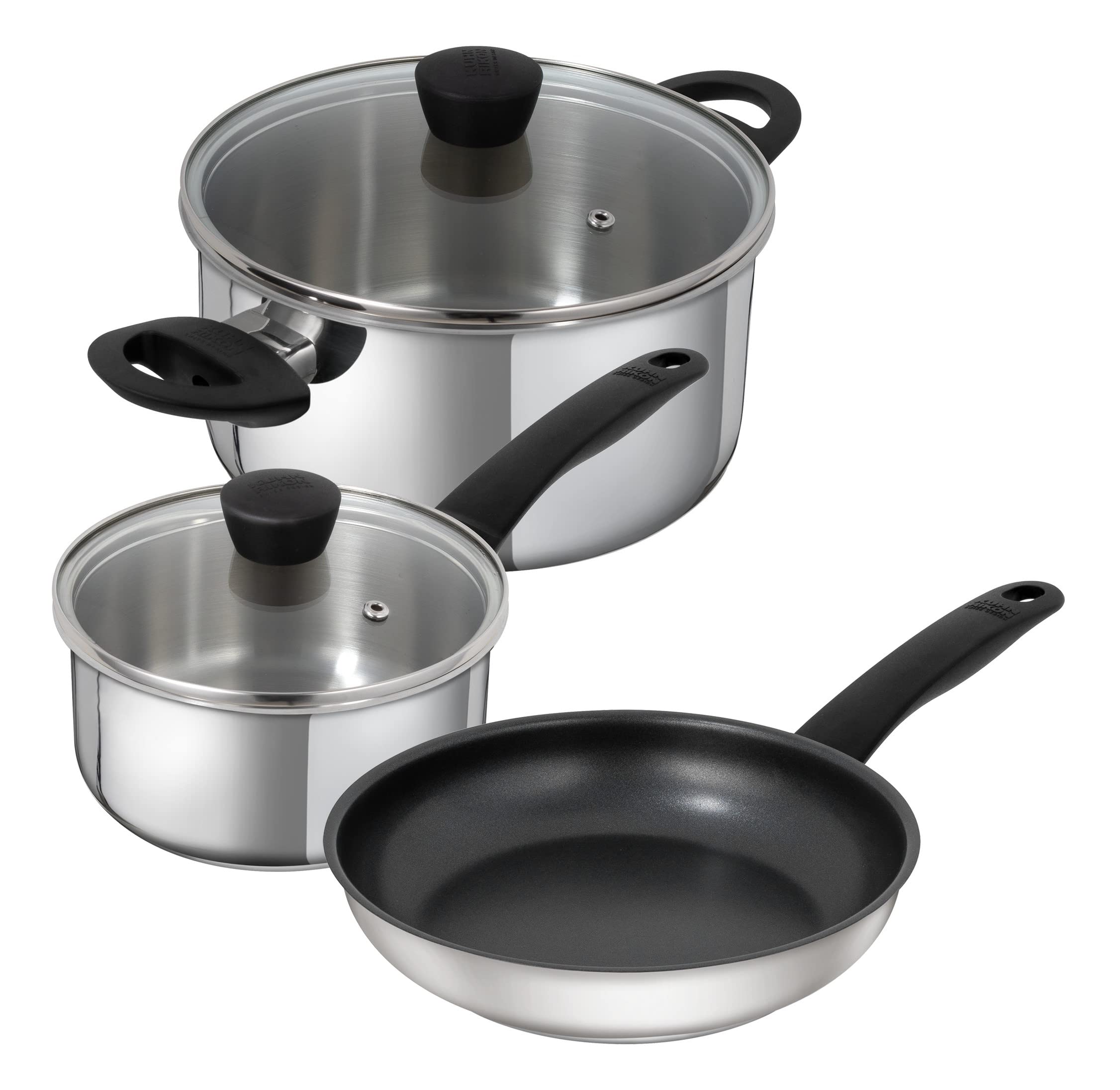 kuhn-rikon-classic-kochgeschirr-set-3-teilig-edelstahl-induktion image 1