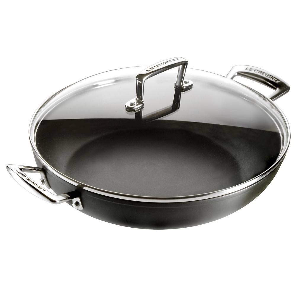 le-creuset-toughened-nonstick-pro-profipfanne-mit-deckel-28-cm-anthrazit image 8