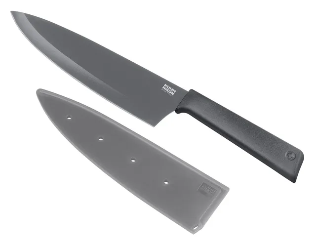 kuhn-rikon-colori-kochmesser-gerade-klinge-30-cm-grau-mit-klingenschutz image 1