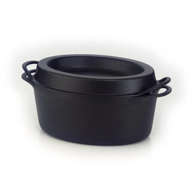 le-creuset-gusseisen-br-ter-doufeu-oval-32-cm-schwarz image 1