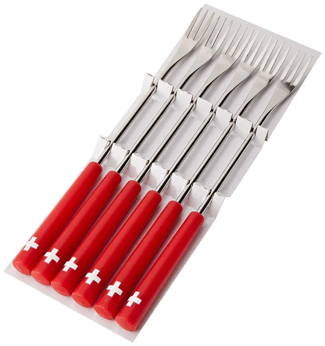 kuhn-rikon-32206-k-sefonduegabeln-schweizer-kreuz-6-st-ck-fondue-zubeh-r-26-5-cm image 1