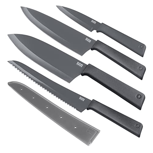 kuhn-rikon-colori-messerset-4-teilig-grau-antihaft image 2