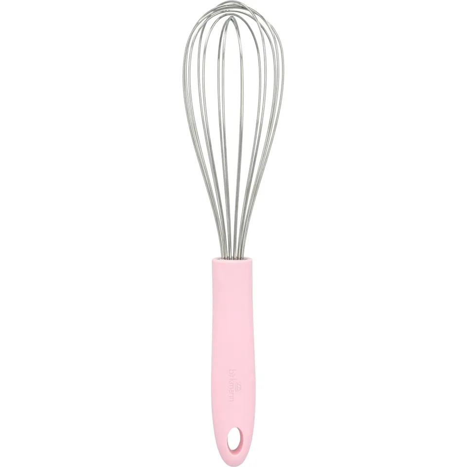 birkmann-schneebesen-silk-rose-29-cm-silikon-griff-edelstahlkopf image 1