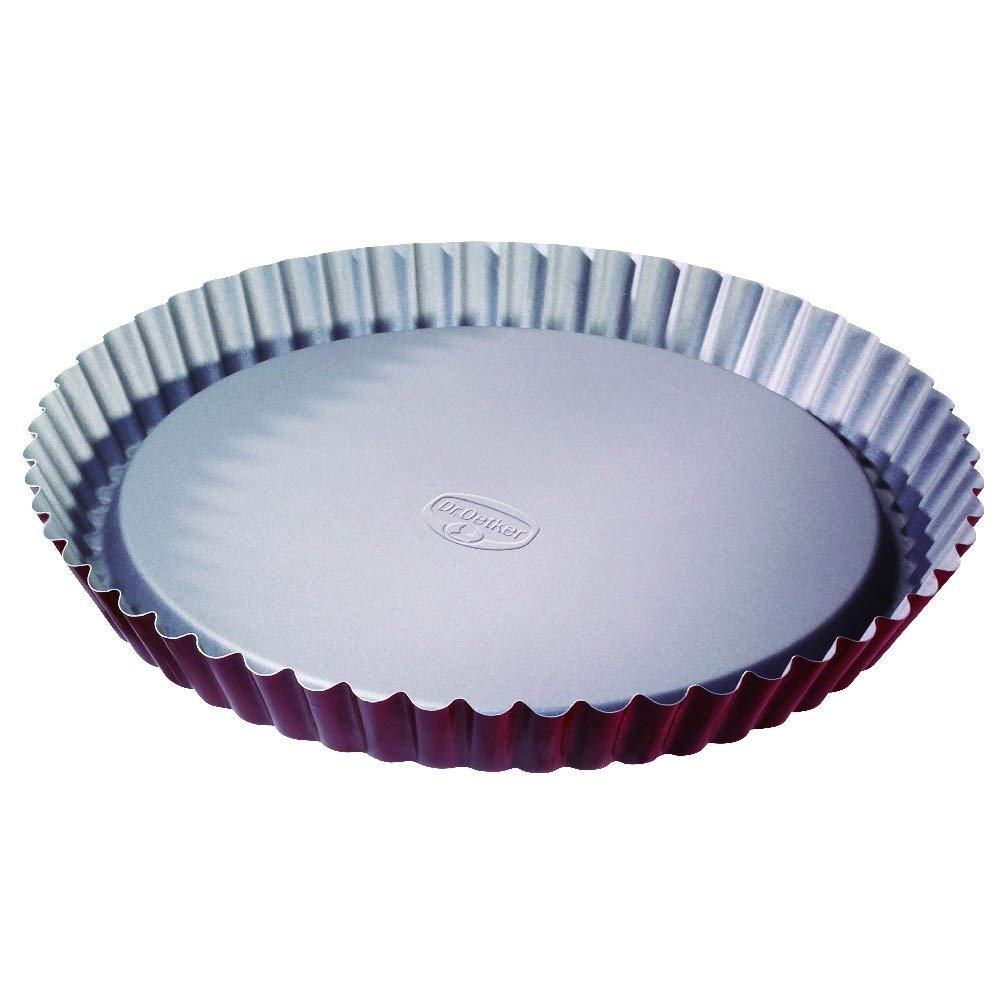 dr-oetker-obstkuchenform-28-cm-runde-obsttorten-backform-aus-stahl image 1