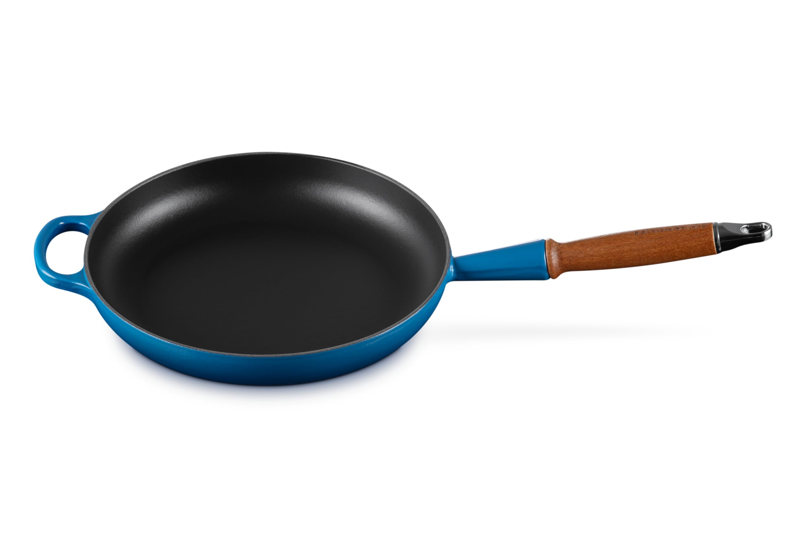 le-creuset-signature-bratpfanne-gusseisen-mit-holzgriff-28-cm-karibik image 5