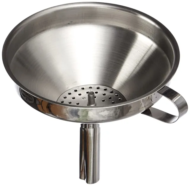 dr-oetker-1940-trichter-mit-siebeinsatz-aus-edelstahl-12-x-11-5-cm image 1