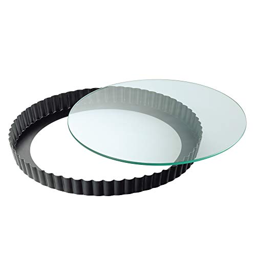 kaiser-inspiration-quicheform-mit-glas-hebeboden-28-cm-tarteform-schwarz image 8