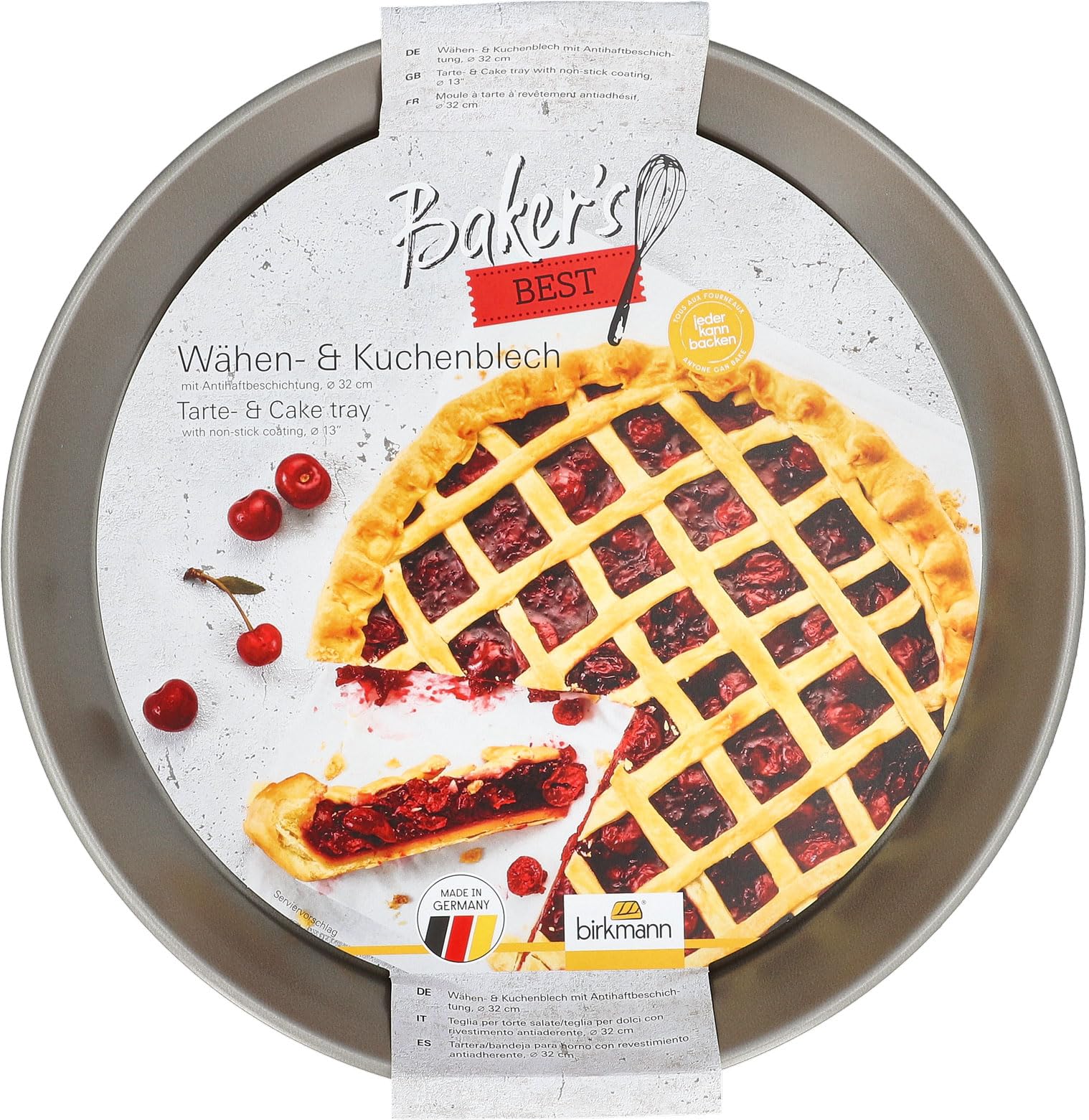 birkmann-baker-s-best-w-hen-kuchenblech-32-cm-anthrazit image 2