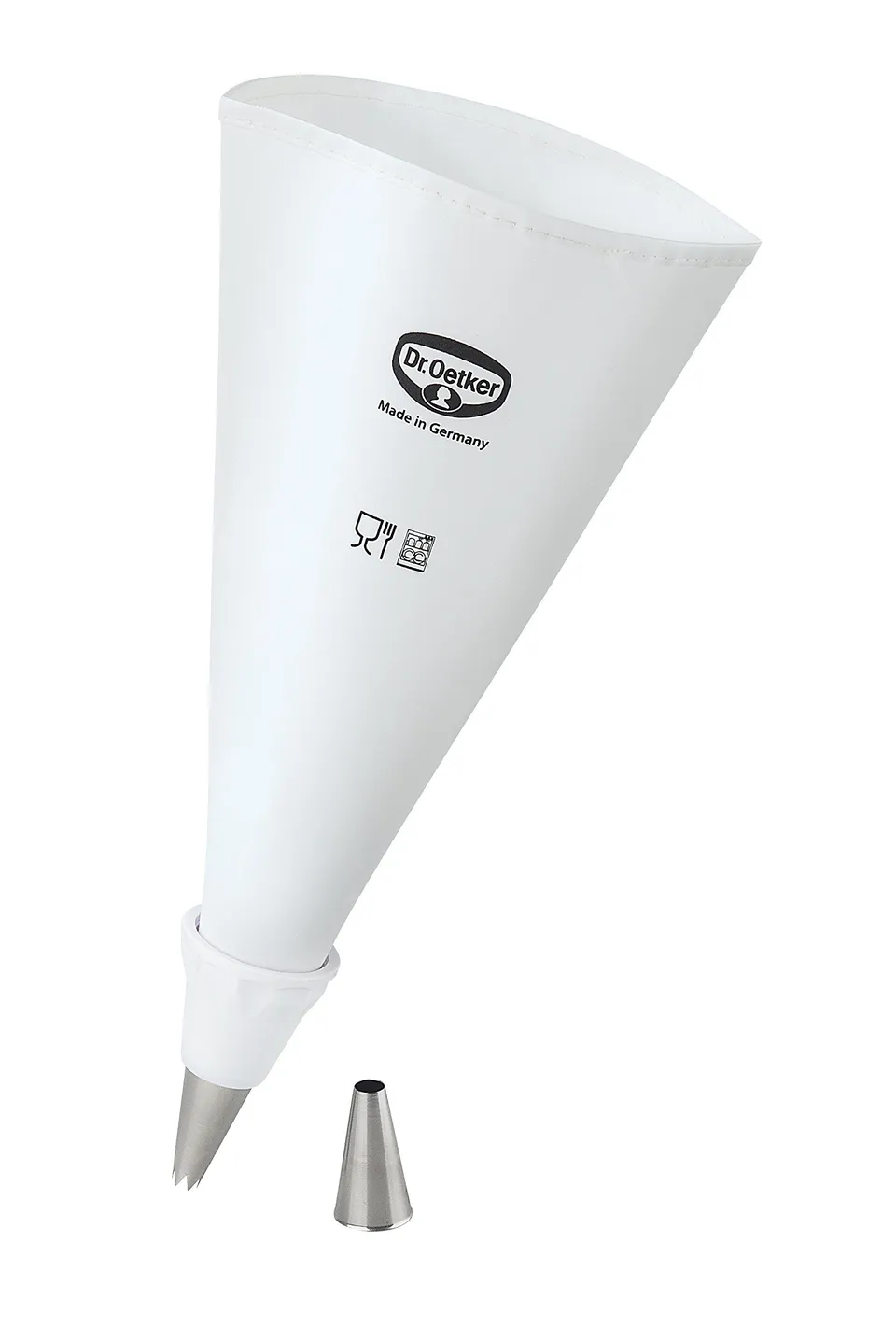 dr-oetker-spritzbeutel-baumwolle-35-cm-mit-universaladapter-und-2-edelstahl-t-ll image 1