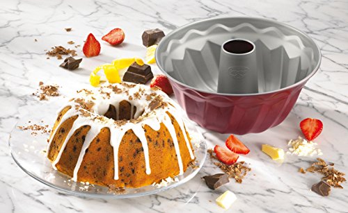 dr-oetker-gugelhupfform-22-cm-stahl-antihaft-grau-rot image 7