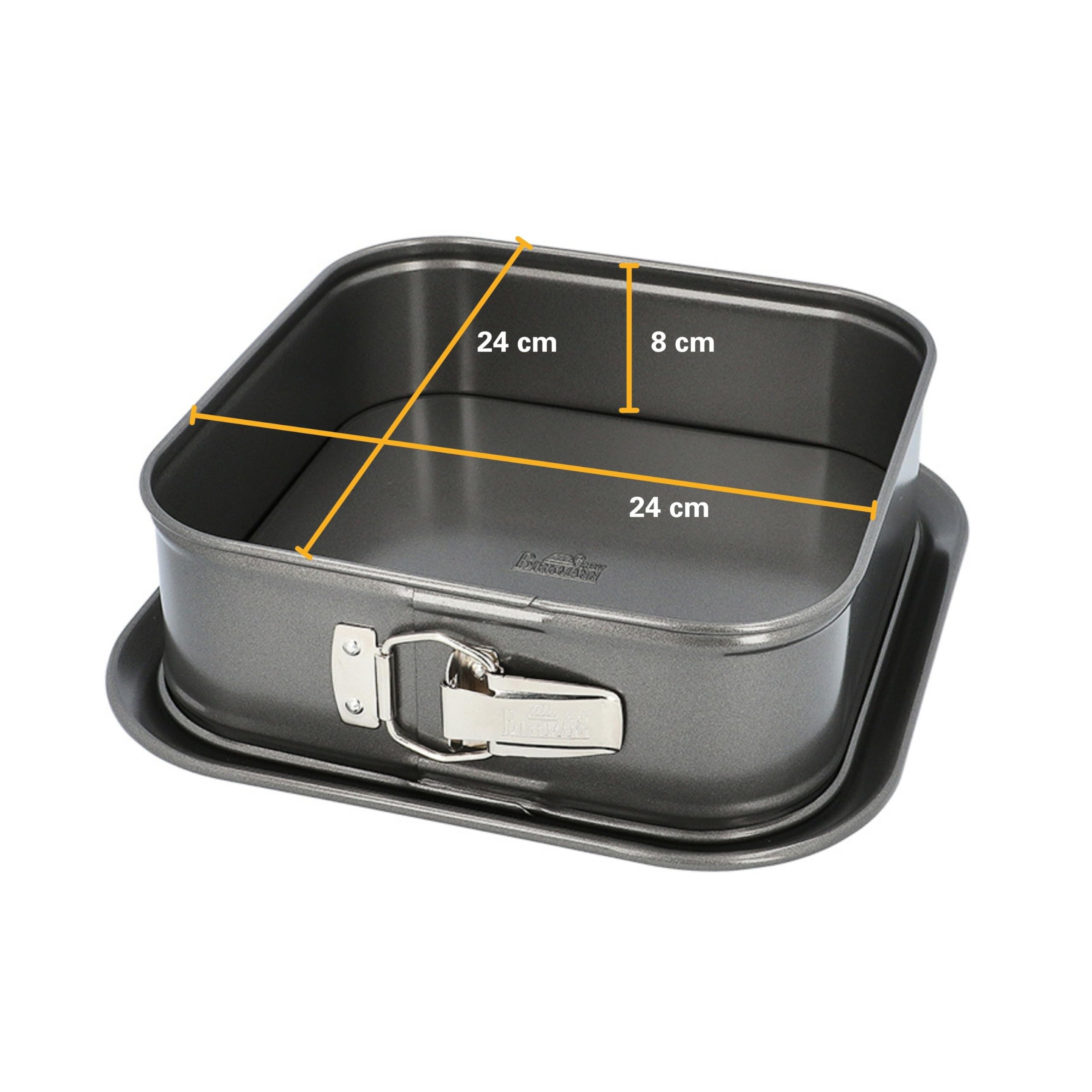 birkmann-easy-baking-springform-quadratisch-24-x-24-cm-h-he-8-cm-karbonstahl-mit image 2