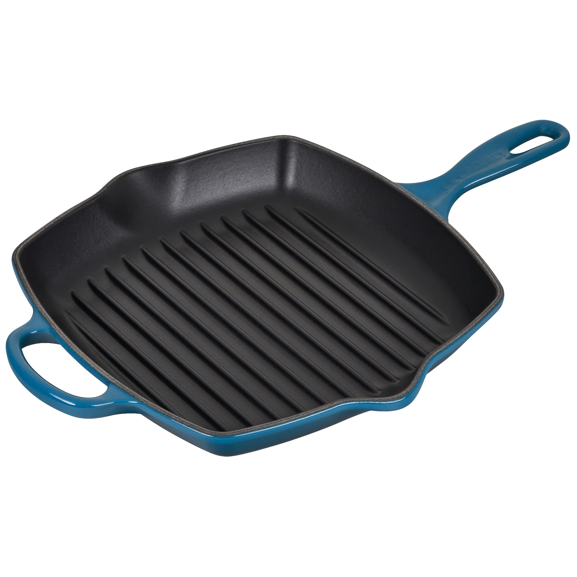 le-creuset-signature-gusseisen-grillpfanne-quadratisch-26-cm-induktion-karibik image 6