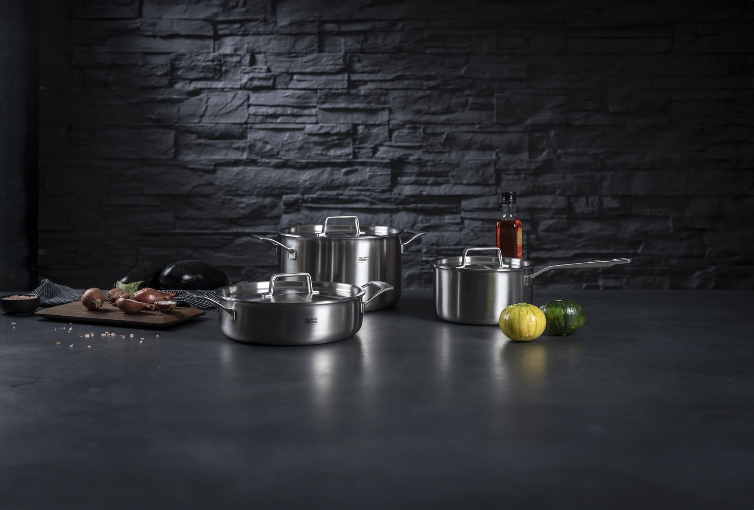 kuhn-rikon-culinary-fiveply-topfset-3-teilig-edelstahl-induktion image 2