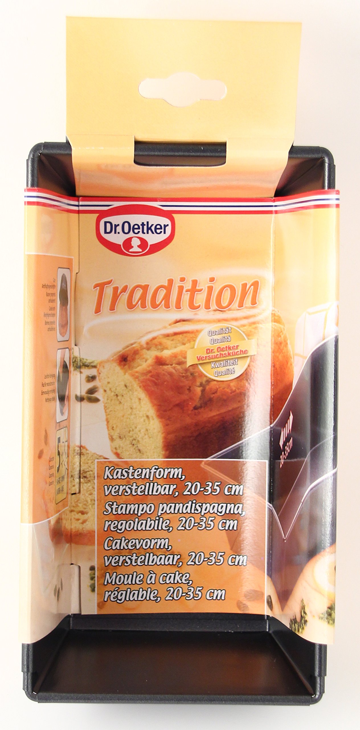 dr-oetker-verstellbare-kastenform-20-35-cm-k-nigskuchenform-antihaft-aus-schwarz image 2