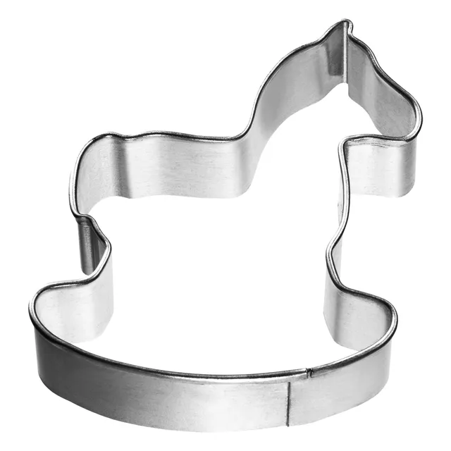 birkmann-ausstechform-schaukelpferd-klein-5-cm-edelstahl-198777 image 1