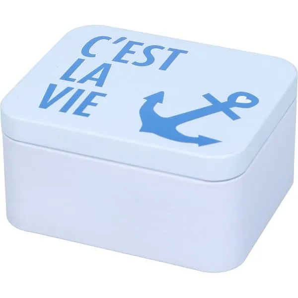 birkmann-geschenkbox-scandic-blue-c-est-la-vie-wei-blech-12-x-10-x-6-2-cm image 1