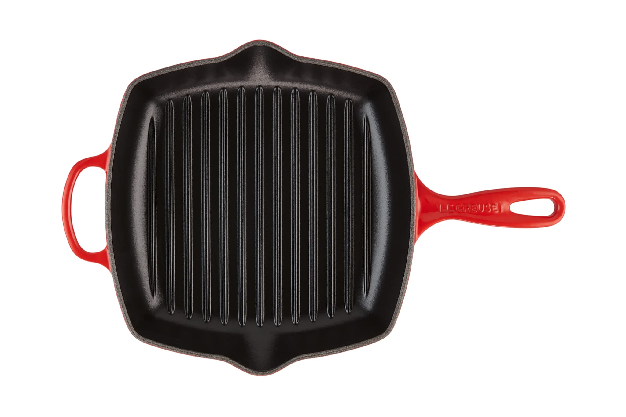 le-creuset-signature-gusseisen-grillpfanne-quadratisch-26-cm-kirschrot image 4