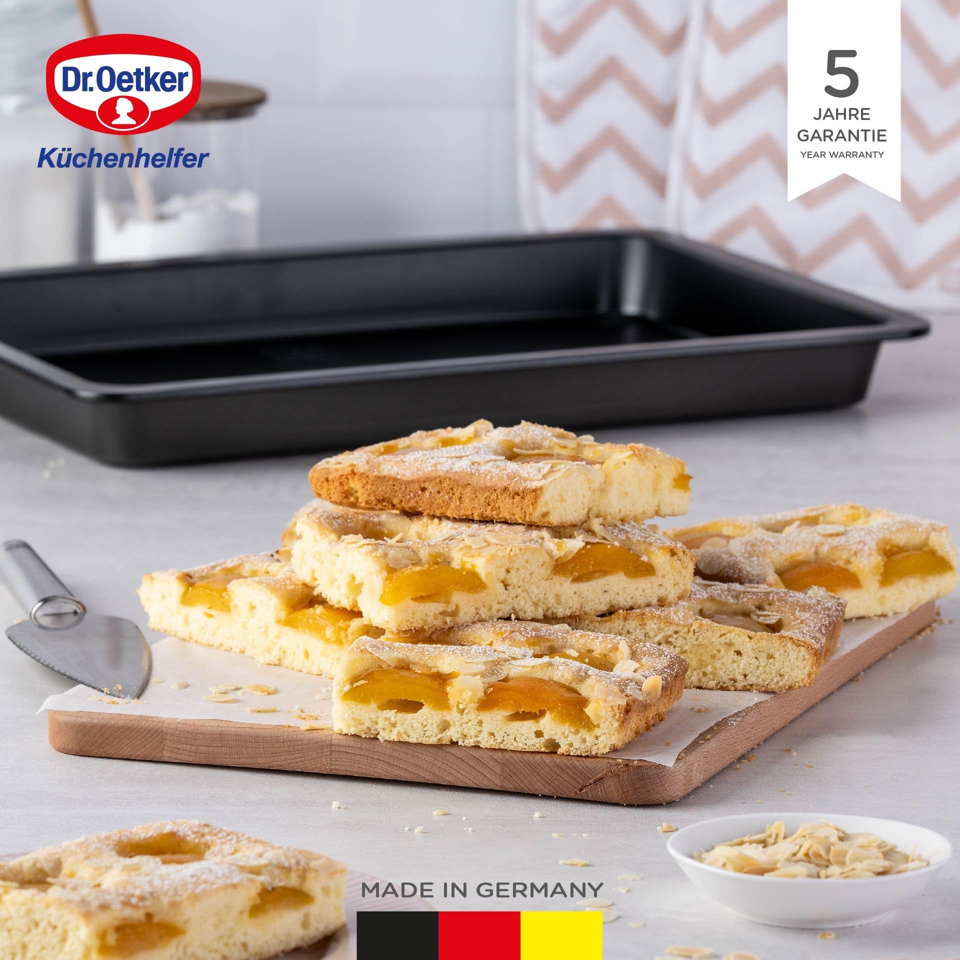 dr-oetker-backblech-mit-extra-hohem-rand-42-x-29-x-4-cm-antihaft-stahlblech image 2