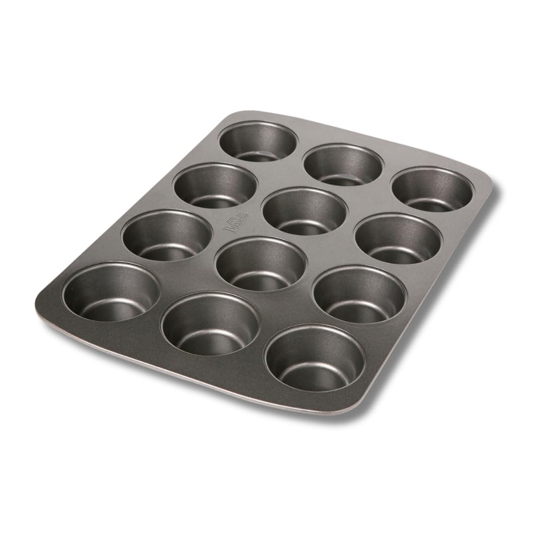 birkmann-easy-baking-muffinform-12-fach-37-x-26-cm-karbonstahl-antihaft-grau image 1