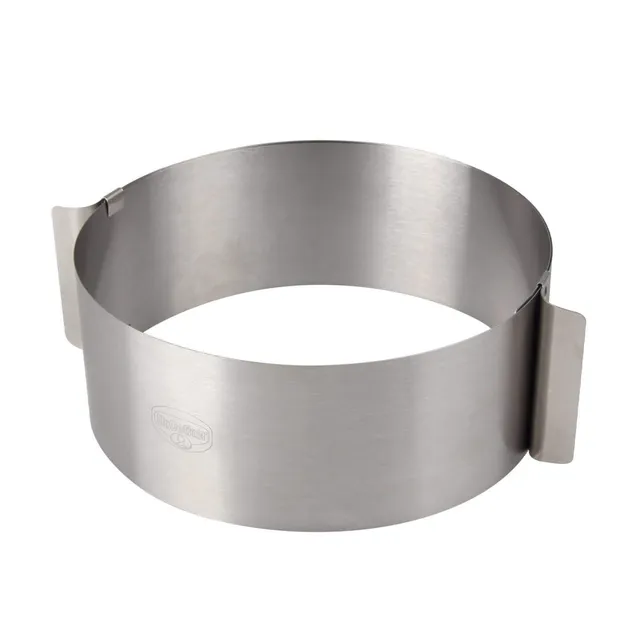 dr-oetker-1919-tortenring-16-30-cm-verstellbar-edelstahl-mit-zwei-griffen image 1