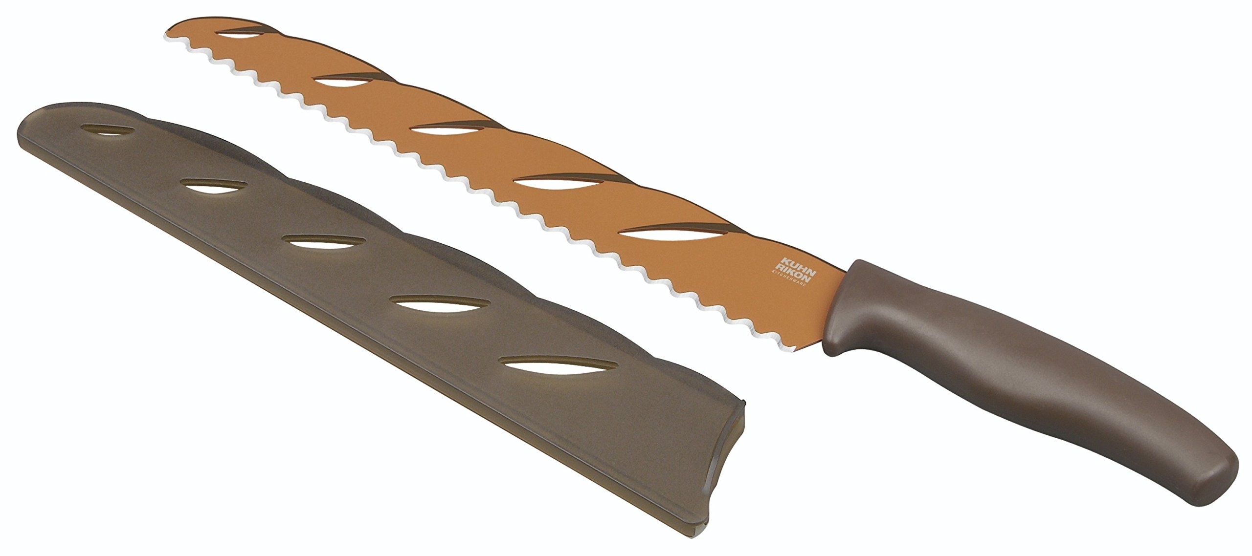 kuhn-rikon-colori-brotmesser-wellenschliff-mit-klingenschutz-braun-gold image 7
