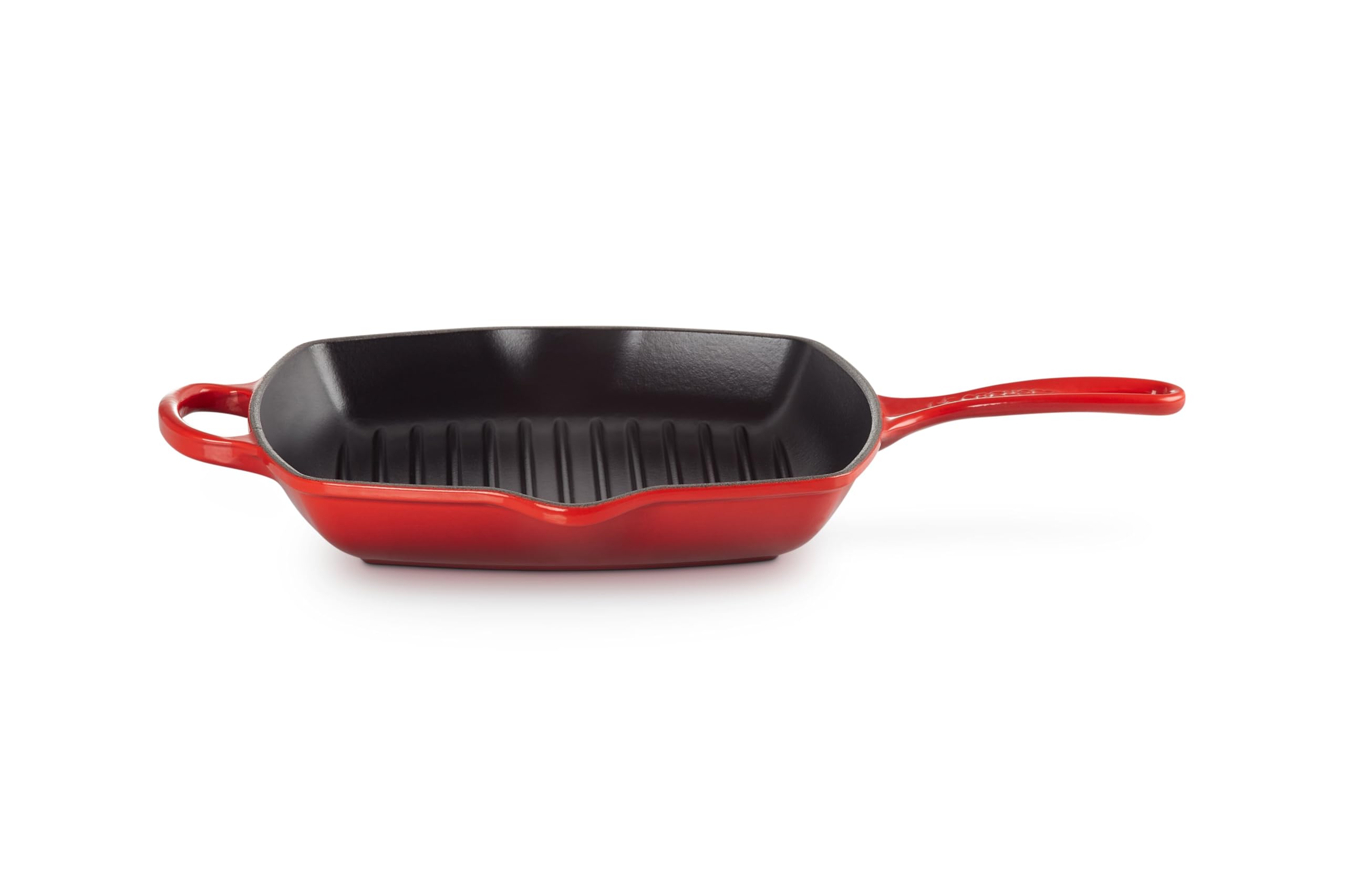 le-creuset-signature-gusseisen-grillpfanne-quadratisch-26-cm-kirschrot image 2