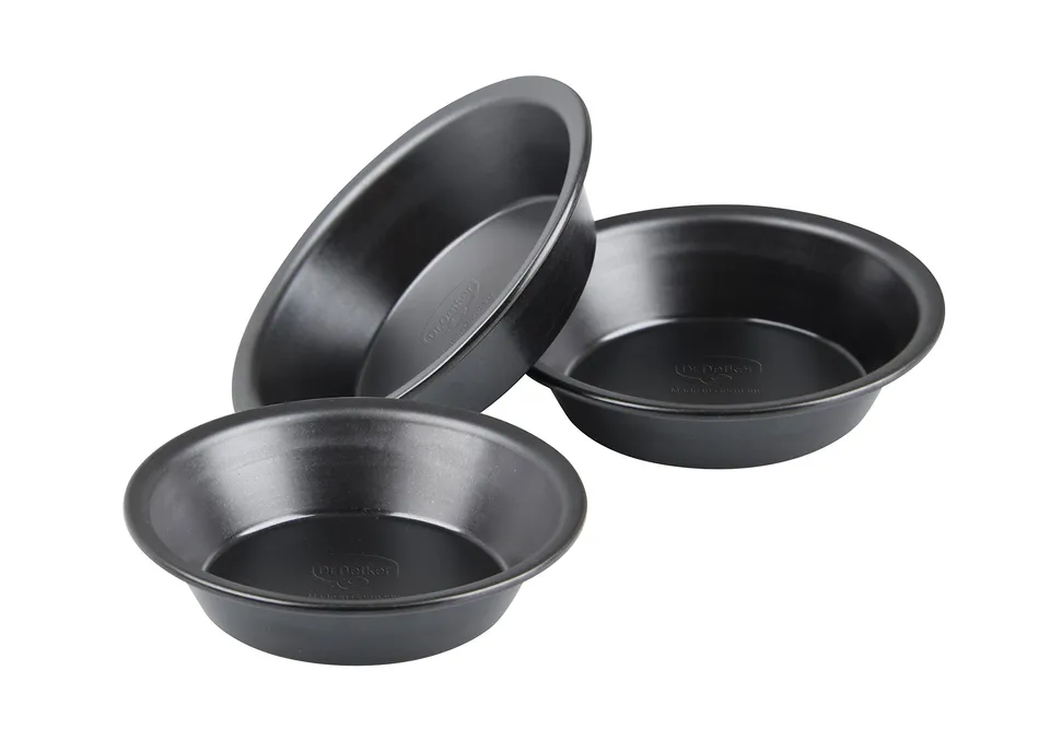dr-oetker-pizza-und-kuchenblech-10-cm-3er-set-mini-backblech-rund-mit-antihaft-b image 1