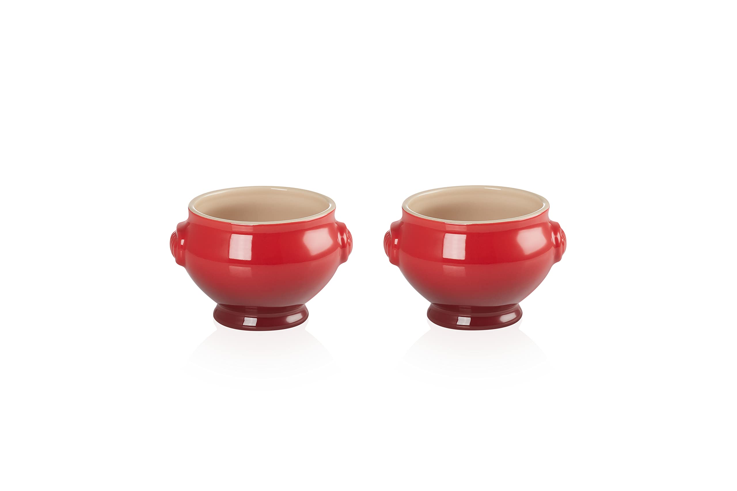 le-creuset-suppenterrinen-2er-set-je-600-ml-steinzeug-kirschrot image 2