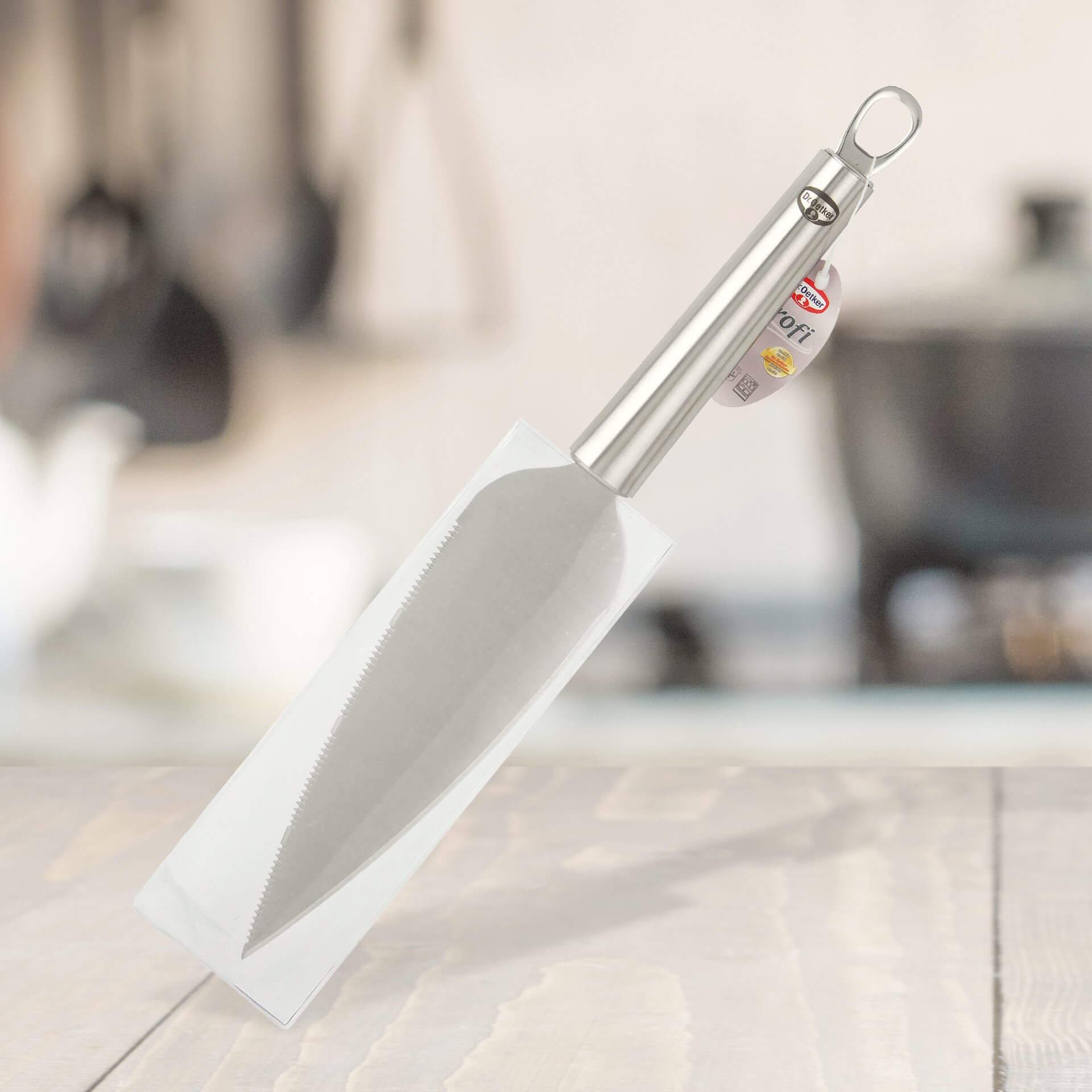 dr-oetker-profi-tortenmesser-2-in-1-31-cm-tortenmesser-und-tortenheber-edelstahl image 2