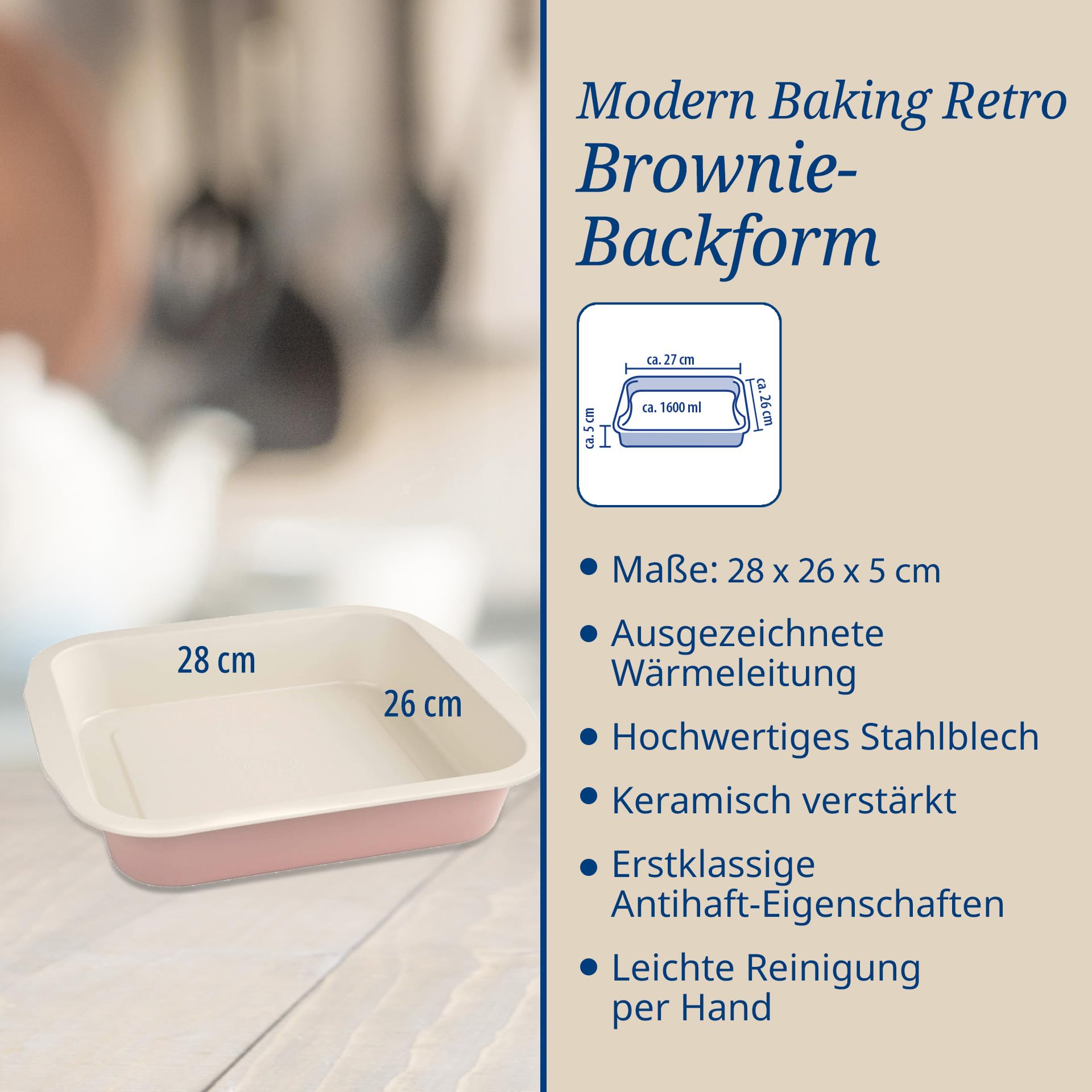 dr-oetker-modern-baking-brownie-backform-26-5-x-25-cm-rosa-creme image 4