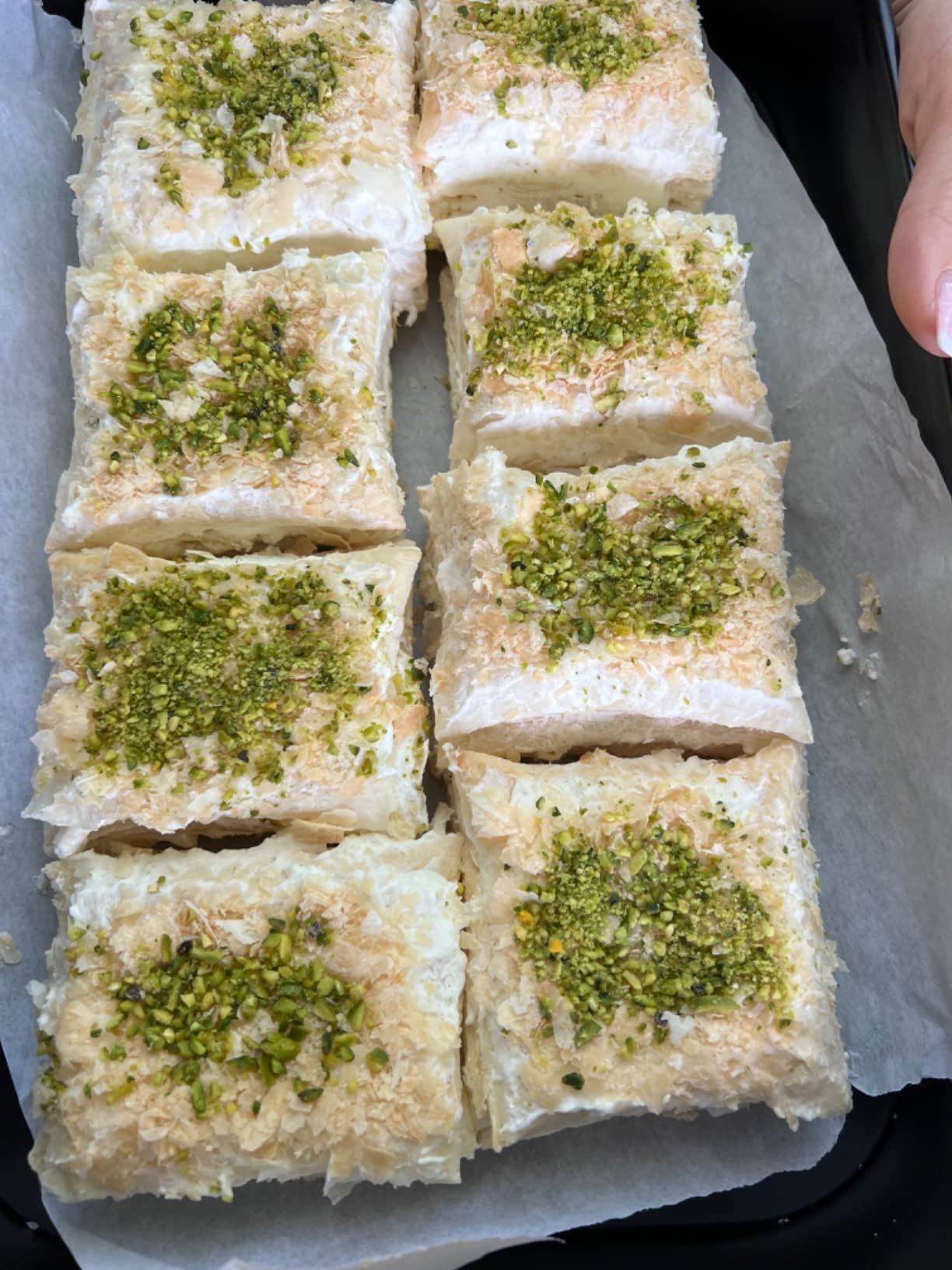 Blechkuchen ohne Kleckern transportieren