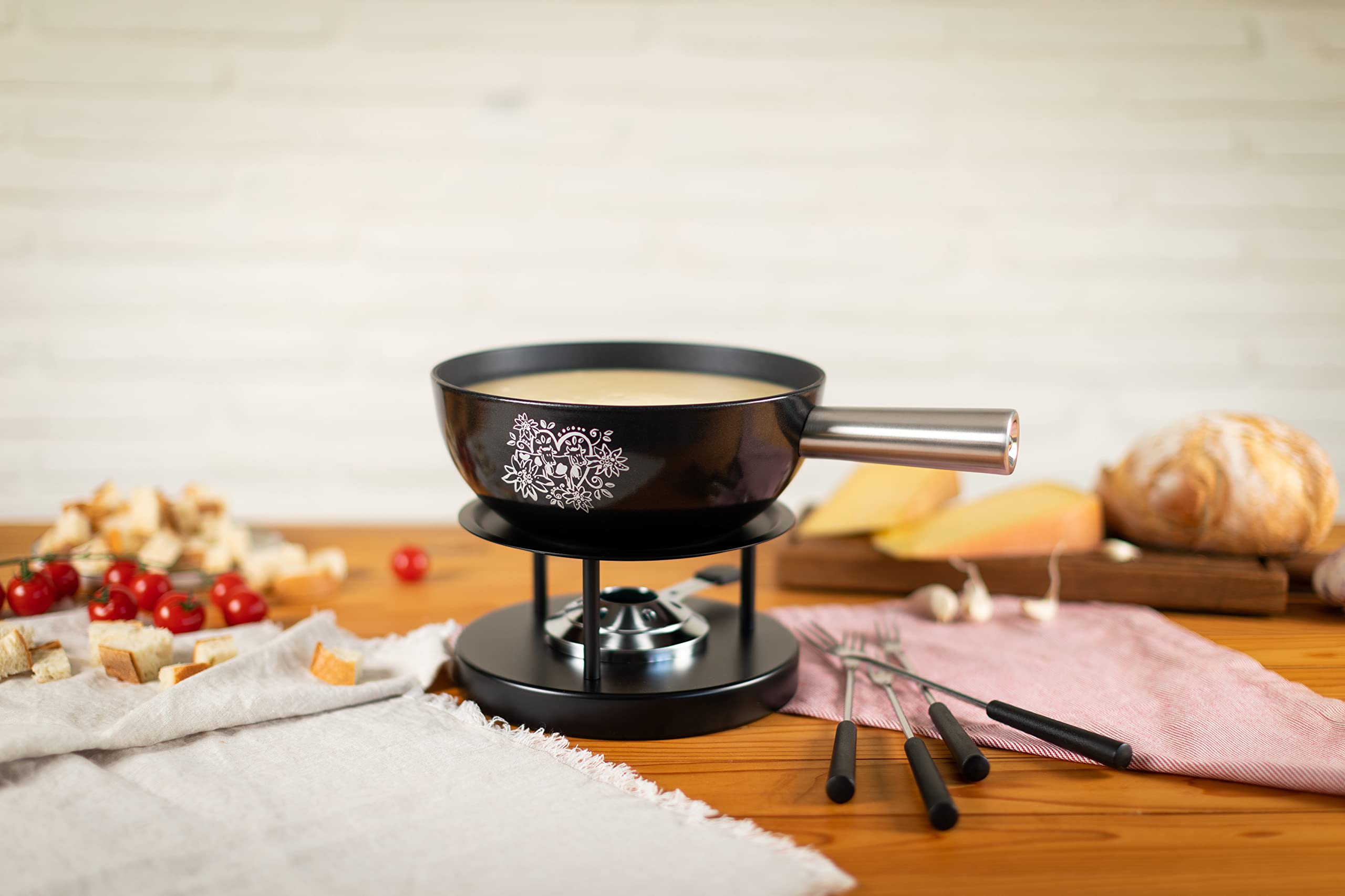 kuhn-rikon-k-sefondue-set-alpenliebe-22-cm-aluminium-mit-rechaud image 2