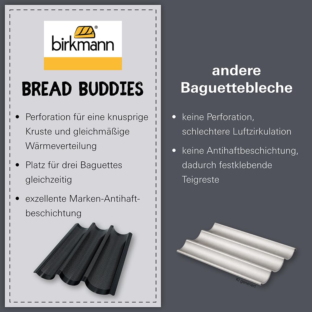 birkmann-bread-buddies-baguette-blech-f-r-3-baguettes-perforierte-baguetteform-a image 8