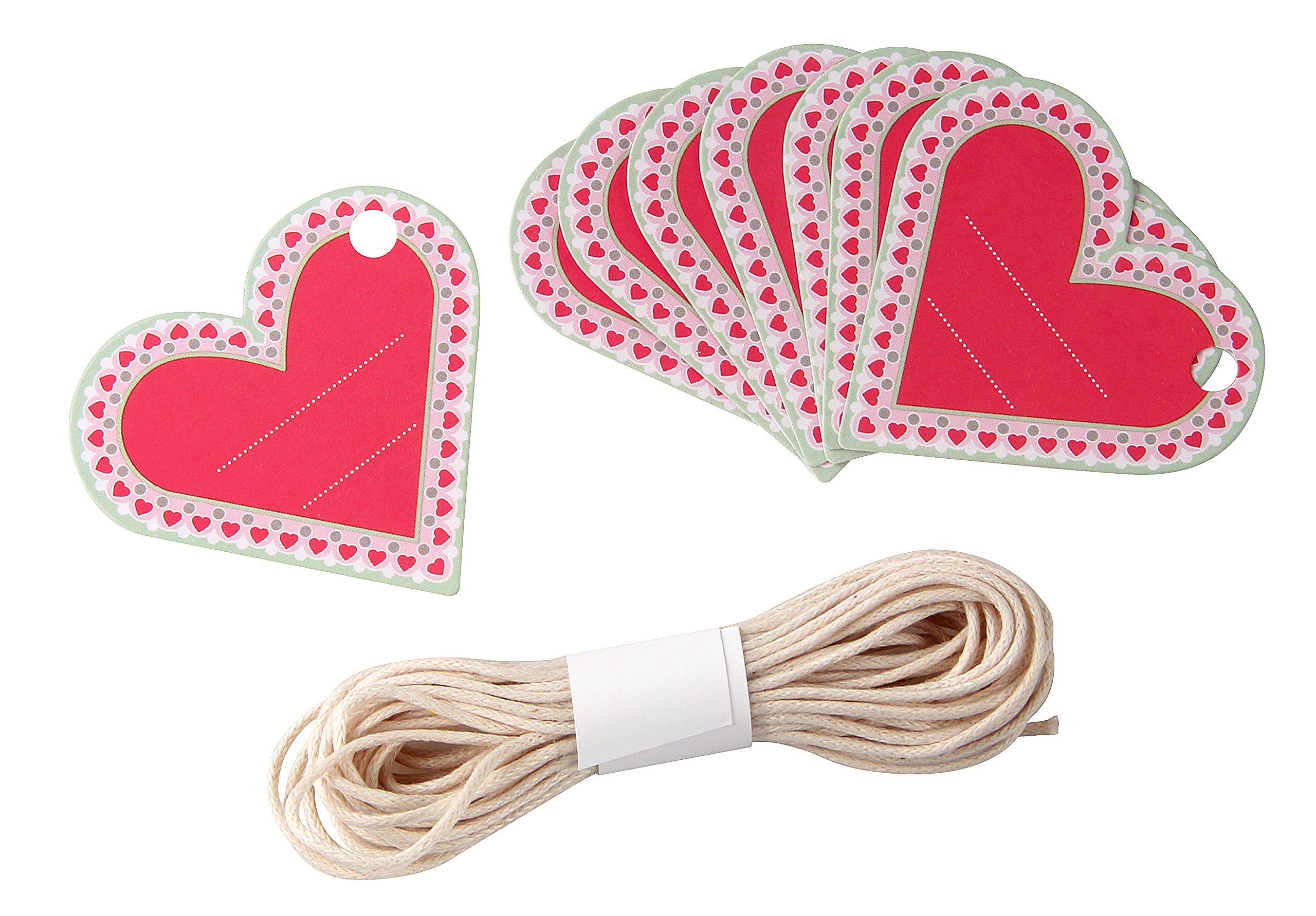 dr-oetker-3221-anh-nger-set-herz-und-kordel-deko-anh-nger-aus-karton-rot-8-st-ck image 1