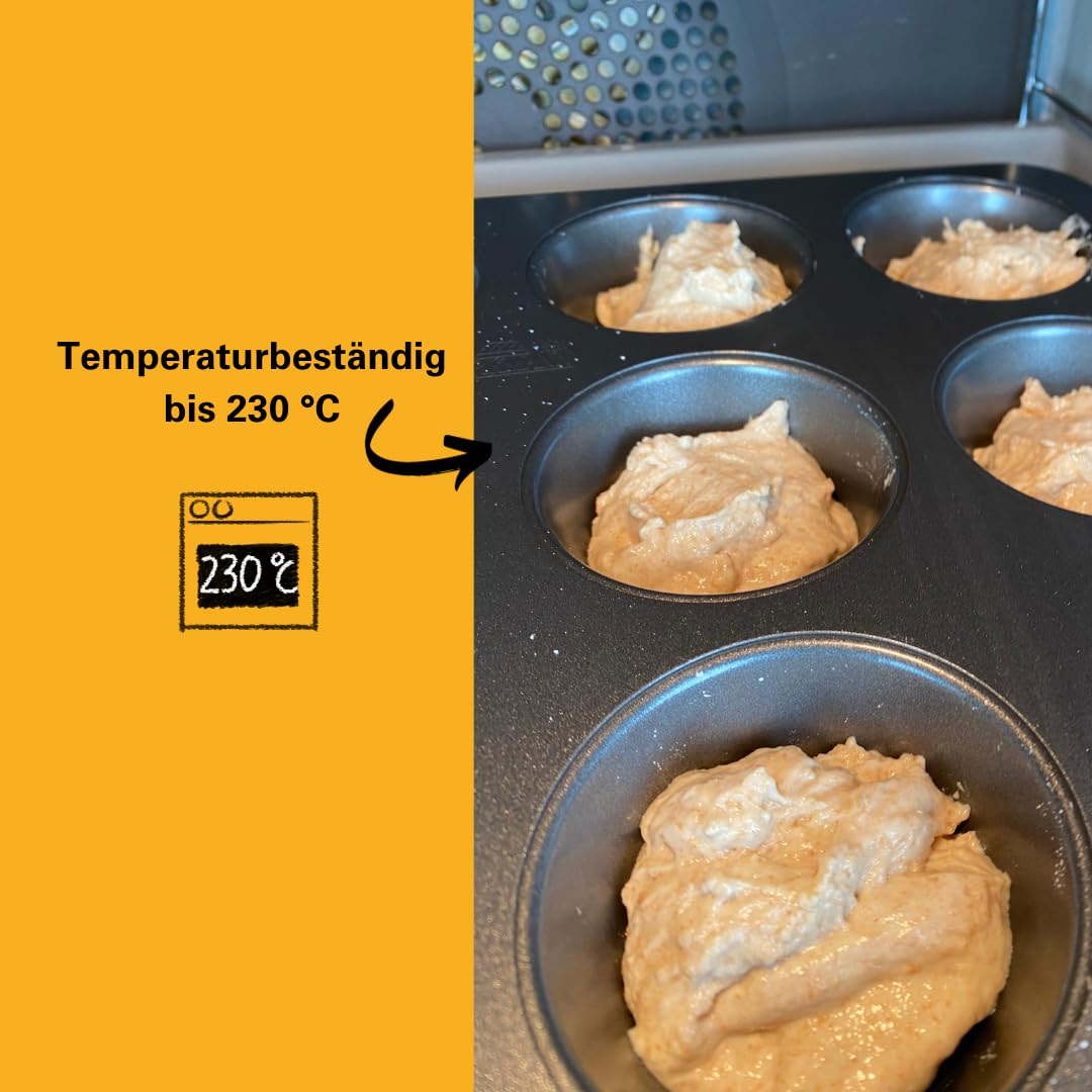 birkmann-easy-baking-muffinform-12-fach-37-x-26-cm-karbonstahl-antihaft-grau image 4