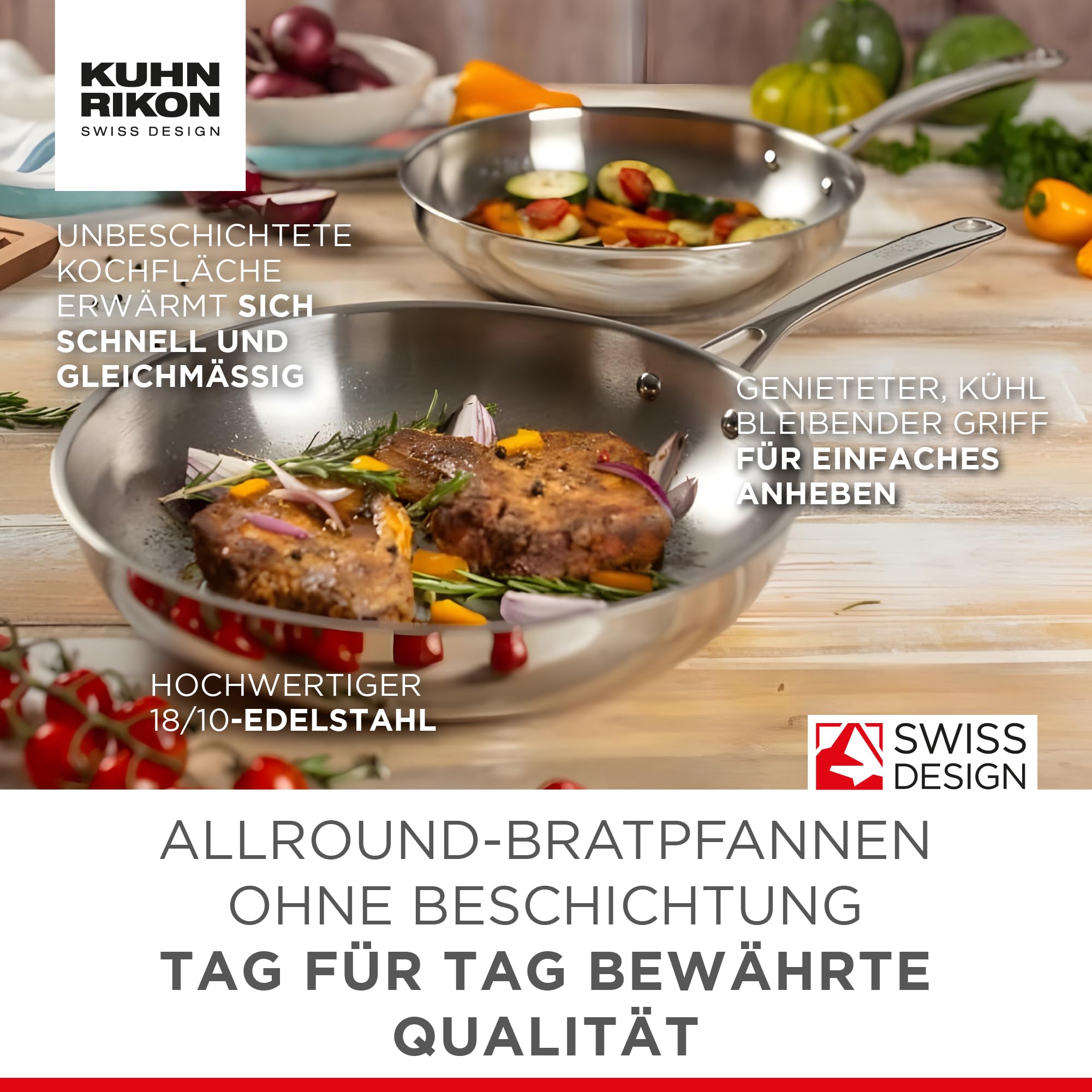 kuhn-rikon-2er-pfannenset-edelstahl-unbeschichtet-24-und-28-cm-induktion image 2