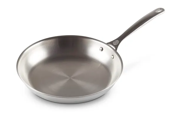 le-creuset-flache-pfanne-3-ply-plus-edelstahl-20-cm-unbeschichtet image 1