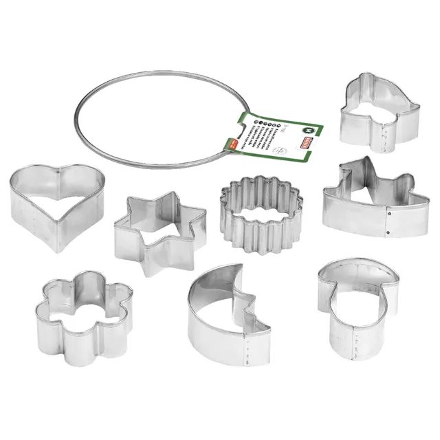 original-kaiser-ausstechformen-ring-mittel-8-teilig-silber image 1