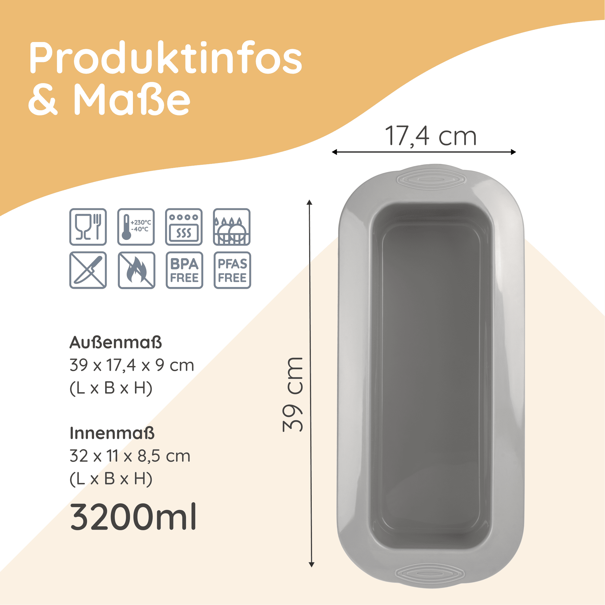 backefix-xl-silikon-kastenform-32cm-brot-und-kuchenform image 5