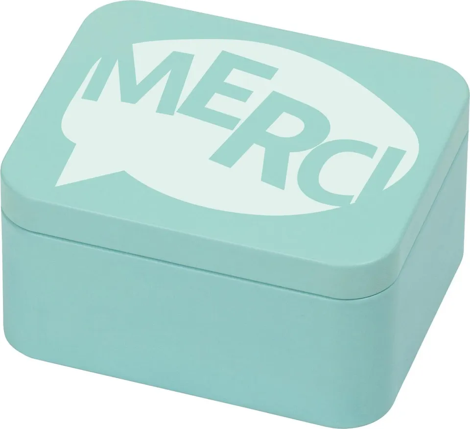 birkmann-geschenkbox-seagrass-green-12x10x6-2-cm-wei-blech-merci image 1