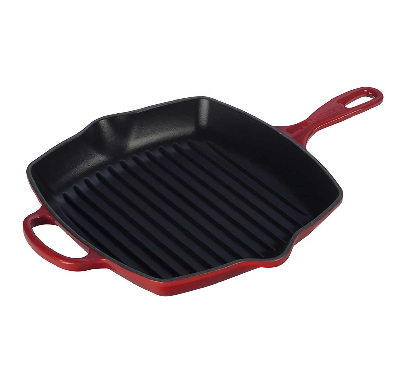 le-creuset-signature-gusseisen-grillpfanne-quadratisch-26-cm-kirschrot image 7